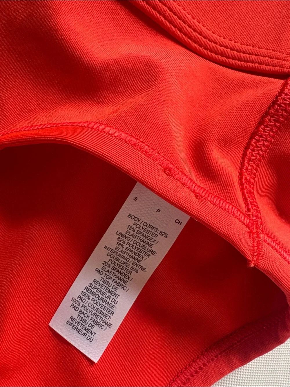 ORANGE NIKE SPORTS BRA